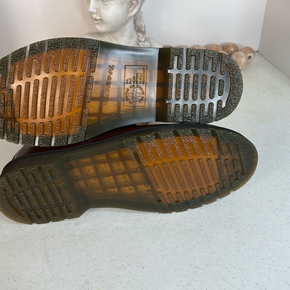 Dr. Martens - Vegan 1460 Brown Norfolk Brown Borg Fleece -Women Sz 10/Men Sz 9 - Picture 7 of 13